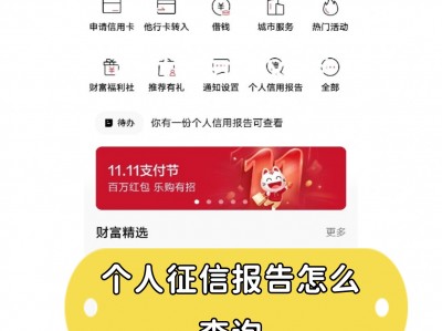 手机版怎么查询征信(手机如何查询征信记录)