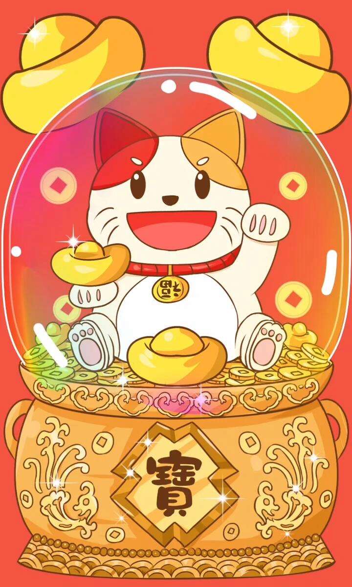 招财猫相册手机版(招财猫图 手机壁纸)